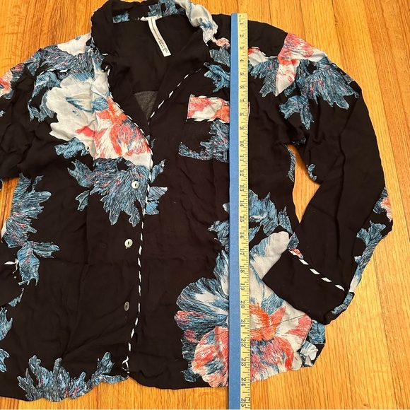 Free People intimately Floral button down shirt size XS(n) - Picture 9 of 12